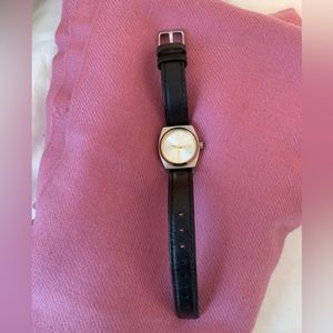 Nixon Time Teller small wristwatch - black and stainless steel